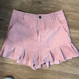 Pink corduroy flirty shorts